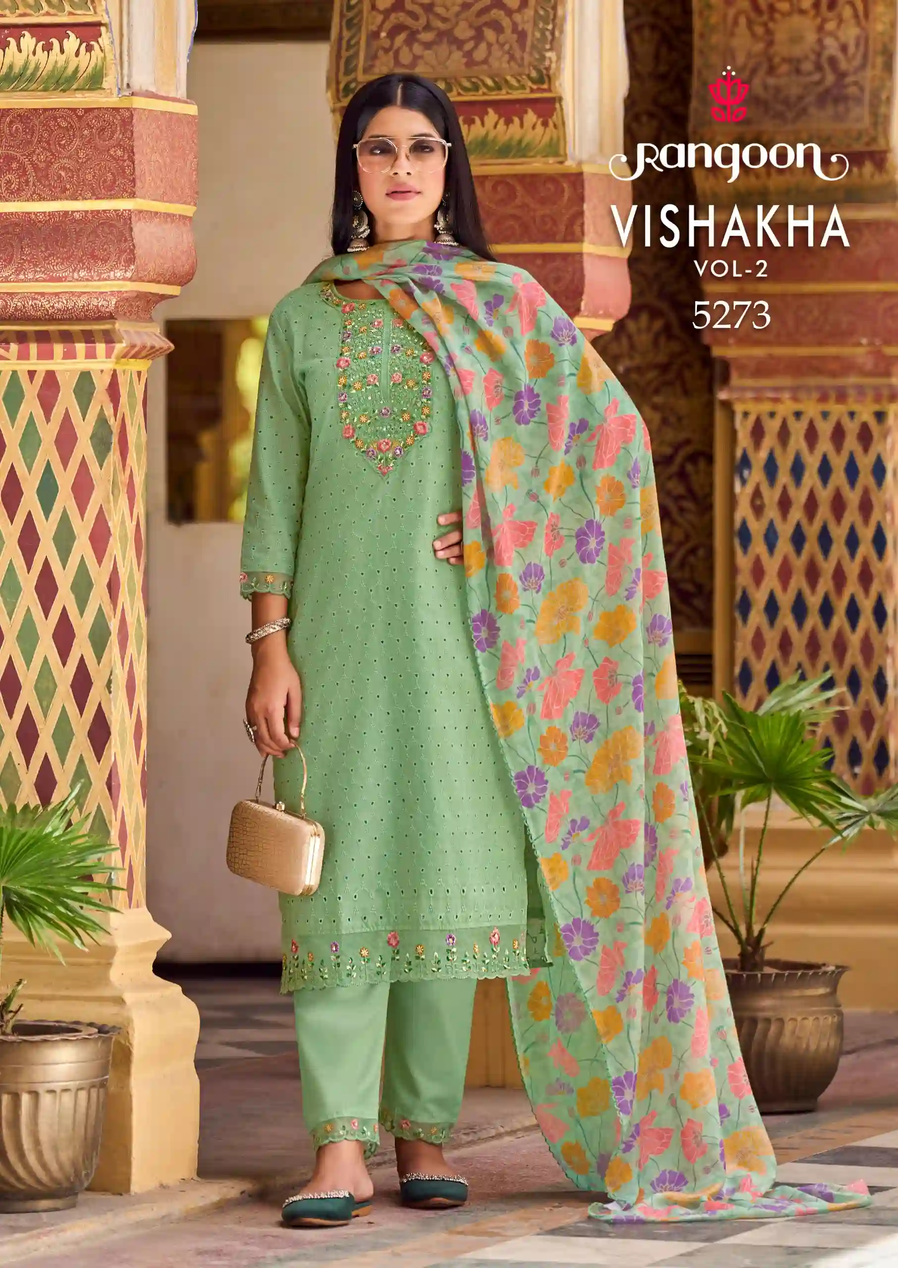 Rangoon Vishakha Vol-02 Pure Cotton Wholesale Readymade Salwar Suit Catalog — Wholesale Salwar Suits, Rangoon wholesale from Surat - Gallery Image 4